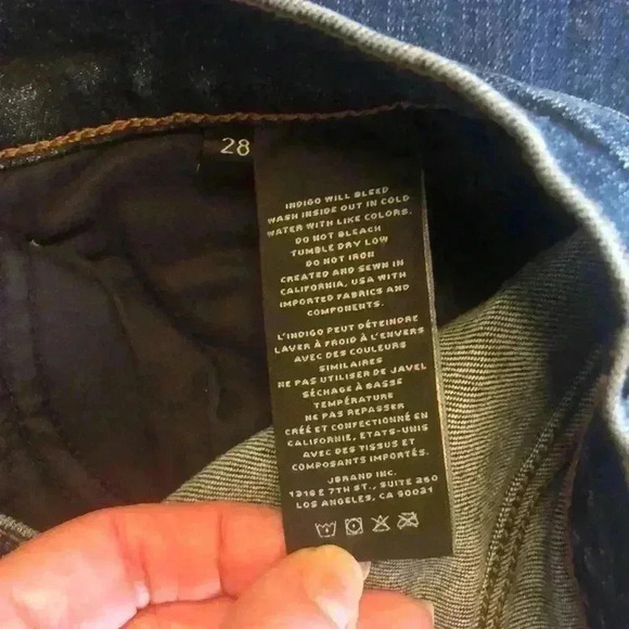 💙J Brand | Sallie Hi-rise Bootcut Jeans, Medium/Dark Wash - Picture 4 of 5